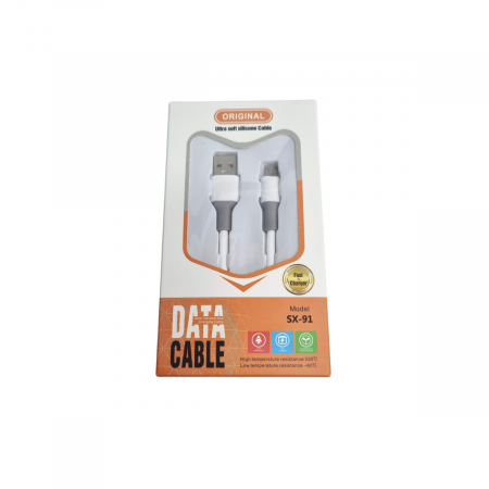 Cabluri Alimentare Date Telefon - Cablu din silicon Alimentare Date USB-MicroUsb 1M
