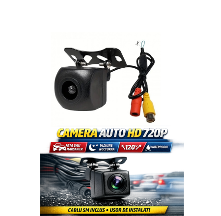 Camere auto & Sisteme de Parcare - Camera auto HD vizualizare fata sau spate 720p