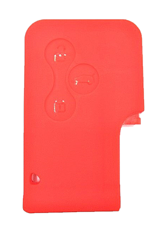 Carcasa Cheie Renault - Carcasa cartela cheie Renault Laguna 3 butoane Rosu