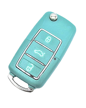 CARCASE CHEI - Carcasa cheie auto tip briceag VW/Seat/Skoda Verde