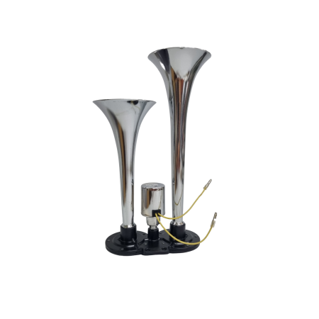 Claxoane Auto - Claxon cu 2 goarne, electrovalva metalica, cu supapa, pe aer 12-24V