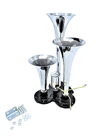 Claxon auto 3 goarne 12-24 V [0]