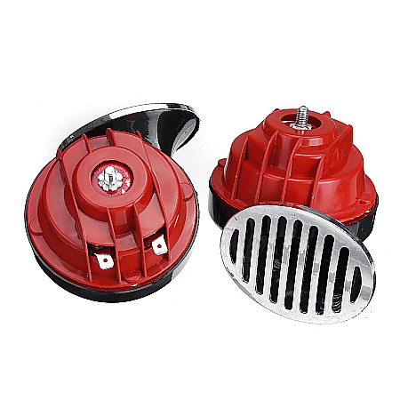Claxoane Auto - Claxon set auto cu grilaj cu releu 12V