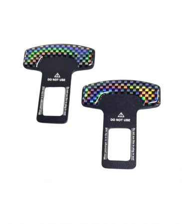 Adaptoare centura falsa, Anulator sunet, Metal, Imitatie Carbon [1]