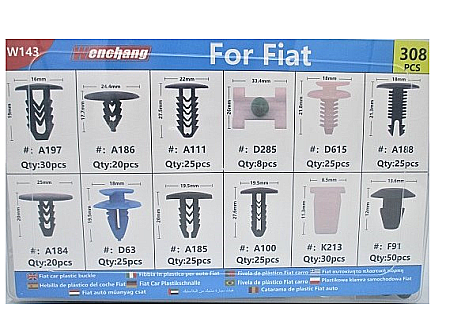 Cleme fixare / Dibluri / Conectori Auto - Clipsuri auto de fixare tip cleme compatibile Fiat 308 piese