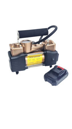 Compresor auto cu acumulator 150 PSI, 2 cilindri, portabil [1]