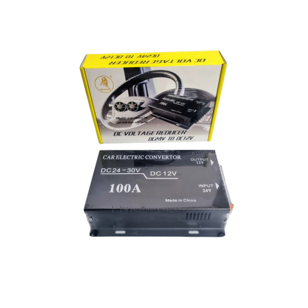 Convertor tensiune 24V la 12V 100A auto camion DC 24-30V reducer stabil [1]