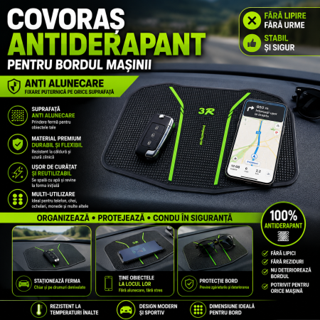 Ornamente Auto - Covoras antiderapant bord masina anti alunecare fara lipire