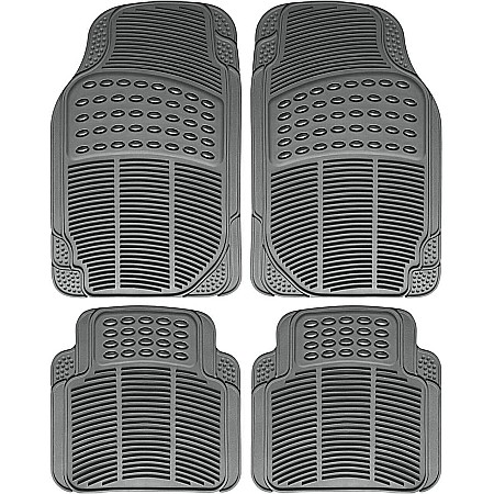 Covorase auto din cauciuc Universale 4 piese Negru [0]