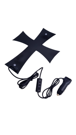 Cruce iluminata 62 LED cu 7 culori RGB, cu efecte dinamice si lumini statice 12-24V [2]
