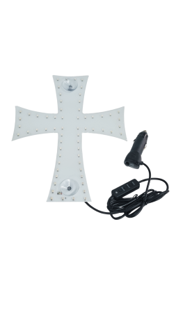 Cruce iluminata 62 LED cu 7 culori RGB, cu efecte dinamice si lumini statice 12-24V [3]