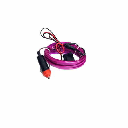 Fir cu neon, 5 metri, 12V, alimentare bricheta COLOR [1]
