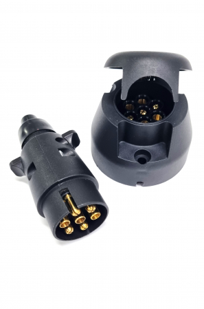 Adaptoare Bricheta Auto - Fisa + Priza 7 pini din plastic pentru remorca