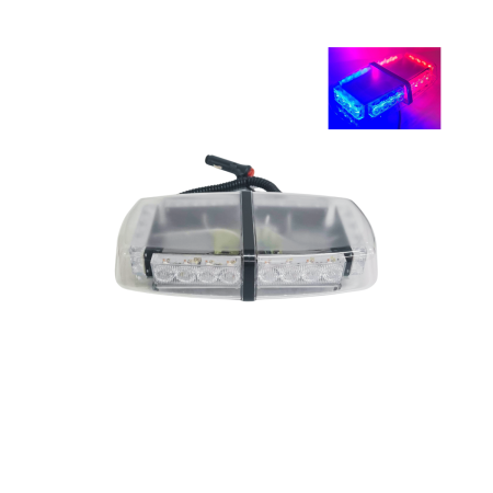 ELECTRICE / ELECTRONICE AUTO - Girofar 240 LED  Stroboscopic cu 7 Functii, lumina rosie + albastra 12V