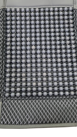 Husa scaun auto cu bile de masaj, suport lombar si tetiera, 133x47 cm Gri [2]