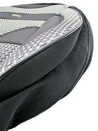 Huse Scaune Auto 5 Locuri Universale Piele Ecologica cu Textil Gri [3]