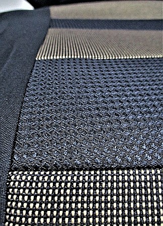 Huse scaune auto universale Fractionate, material textil si burete 5mm, 11 piese, Negru+Bej [4]