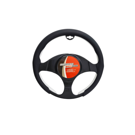 Huse Volan Auto - Husa Volan Auto Sport din piele ecologica, Negru, Universală 37–39 cm