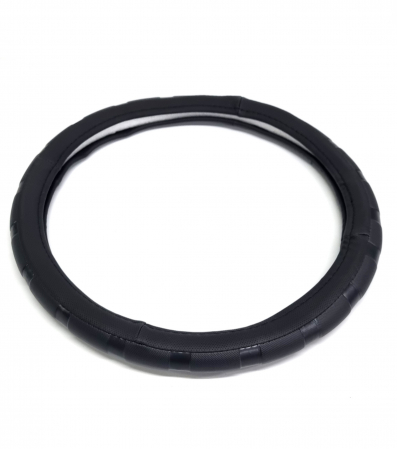 Husa volan din piele ecologica 37-39 cm 4 Cars Neagra [2]