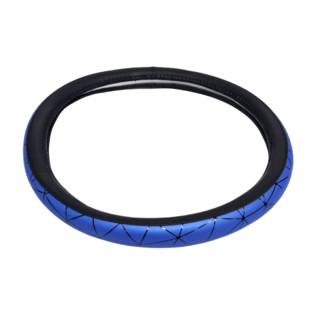 Huse Volan din Piele Ecologica - Husa volan din piele ecologica 37-39 cm Spider Albastra