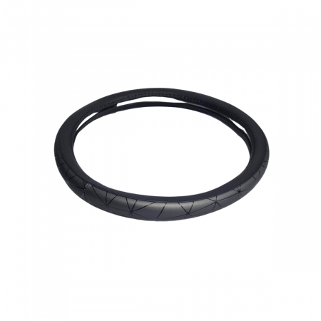 Huse Volan din Piele Ecologica - Husa volan din piele ecologica 37-39 cm Spider Gri