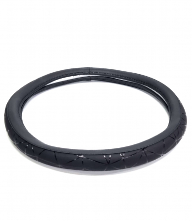 Husa volan din piele ecologica 37-39 cm Spider Neagra [1]