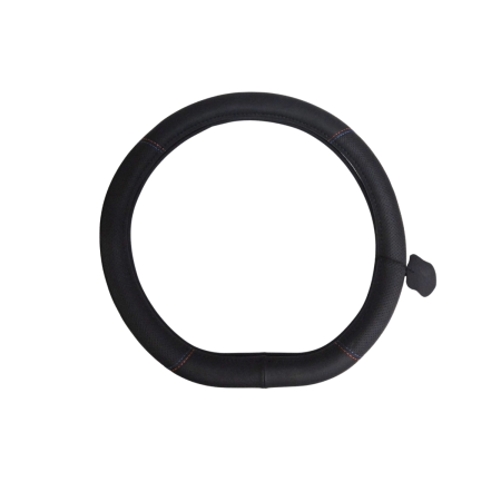 Huse Volan din Piele Ecologica - Husa volan forma D 38 cm piele ecologica antiderapanta pentru volan sport