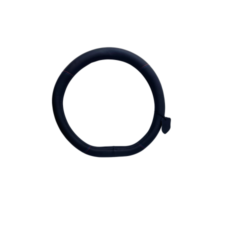 Husa volan forma D 38 cm piele ecologica antiderapanta pentru volan sport (flat bottom) [1]