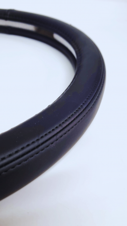 Husa volan Piele Calitate Premium Neagra 37-39cm [2]
