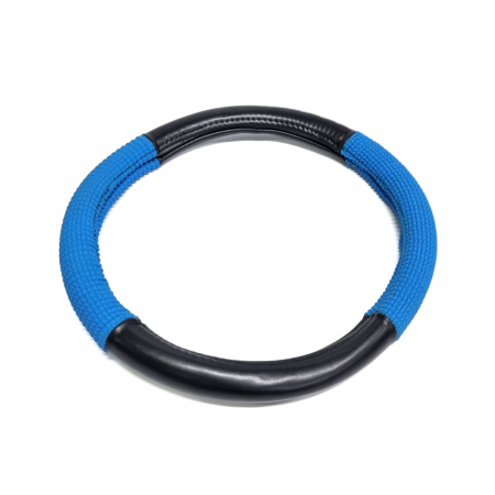 Huse Volan din Piele Ecologica - Husa volan piele ecologica 37-39cm Albastru_Negru