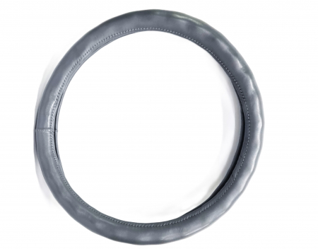 Husa volan piele ecologica 37-39cm gri [2]