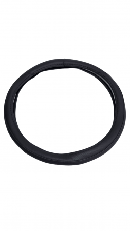 Husa volan piele ecologica 41-43cm Neagra [2]