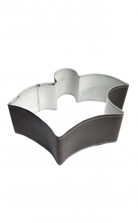 Husa volan Piele Ecologica cu Ac si Ata Gri 37-39cm [2]