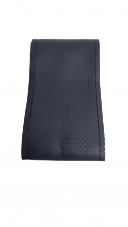 Husa volan Piele Ecologica cu Ac si Ata Neagra L 37-39cm [1]