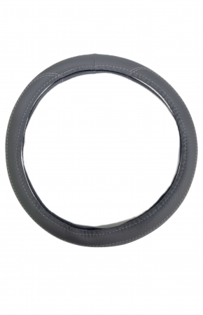 Husa volan piele ecologica Gri 37-39cm [0]