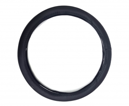 Husa volan piele ecologica neagra 37-39cm [2]