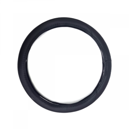 Huse Volan din Piele Ecologica - Husa volan piele ecologica neagra 37-39cm