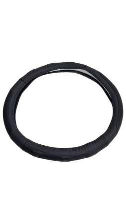 Husa volan piele ecologica neagra 37-39cm [2]
