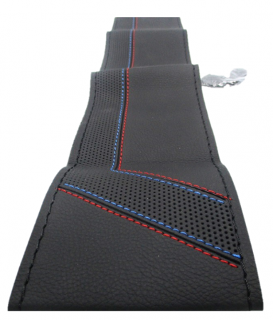 Husa volan piele ecologica perforata cu ac si ata 37-39 cm [2]