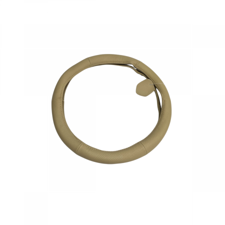 Husa volan Piele Naturala Bej 37-39cm [0]