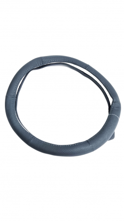 Husa volan Piele Naturala Gri 37-39cm [2]