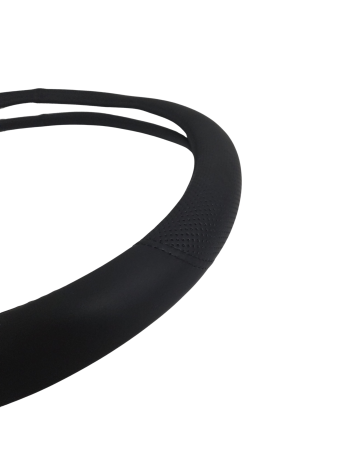 Husa volan universala 36 cm neagra cu perforatii aderenta confort auto [1]