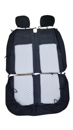 Huse Scaune Auto 2+1 Universale Piele Ecologica cu Textil Autoutilitara [4]
