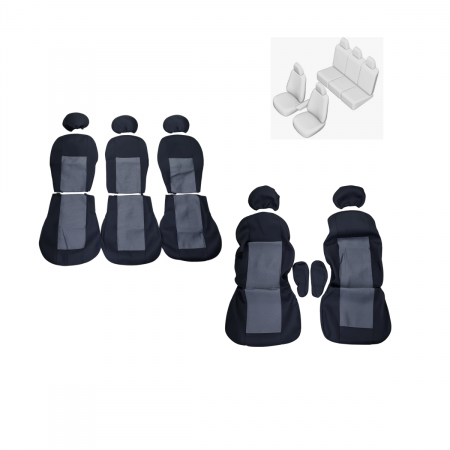 HUSE SCAUNE AUTO - Huse Scaune Auto 5 Locuri Textil VW Sharan