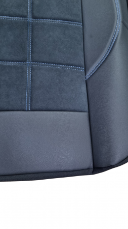 Huse Scaune Auto 5 Locuri Universale Piele Ecologica cu Alcantara [3]