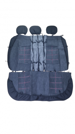 Huse Scaune Auto 5 Locuri Universale Piele Ecologica cu Alcantara [4]