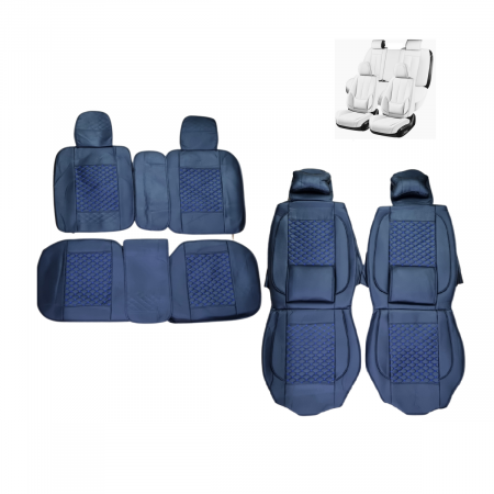 HUSE SCAUNE AUTO - Huse Scaune Auto 5 Locuri PREMIUM Universale Piele Ecologica Fractionate