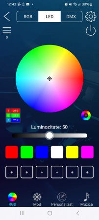 Lumini Led Ambientale Symphony Curcubeu 18 in 1 auto interior Bord, Usi fata + spate, Portiere, Manere, Podea, control din aplicatie Bluetooth [3]