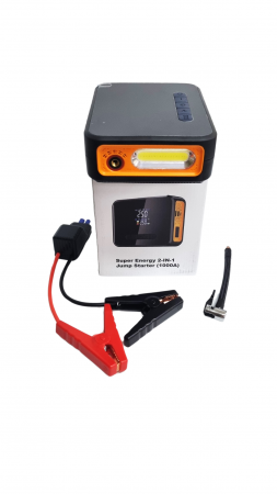 KIT Robot Pornire cu Lanterna Led si Compresor Auto 12V [2]