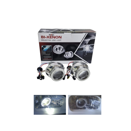 ELECTRICE / ELECTRONICE AUTO - Lupe Becuri H4 BI-XENON faza lunga + scurta, cu Angel Eyes 6000K